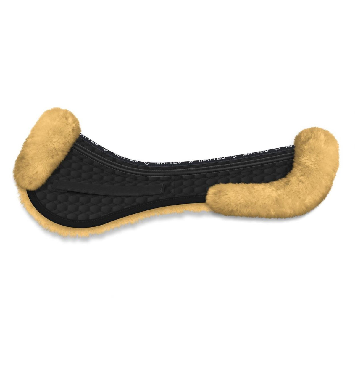Tapis de selle Angel en cuir d'agneau - dressage, blanc